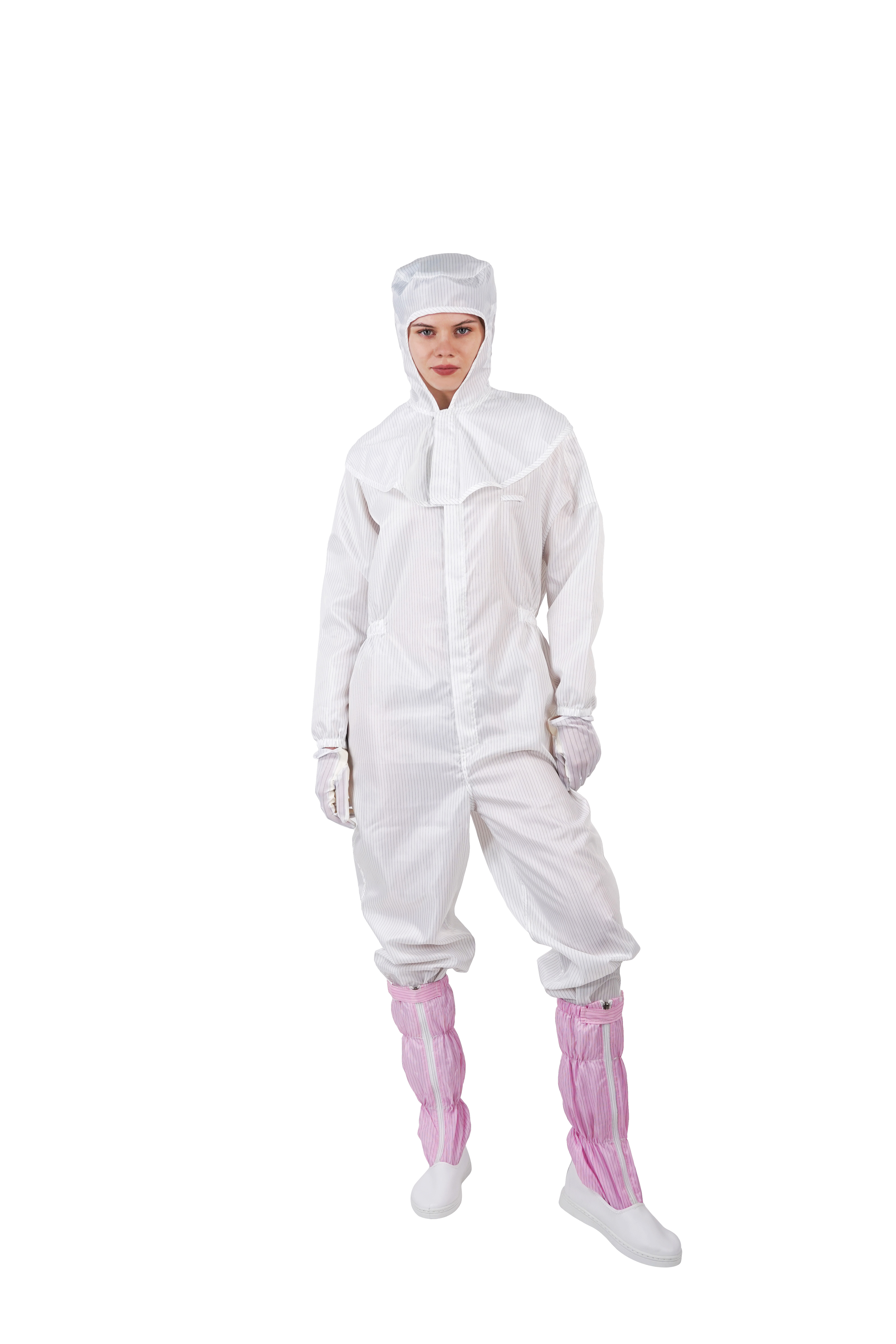 Front zipper ESD clean room overalls jumpsuit