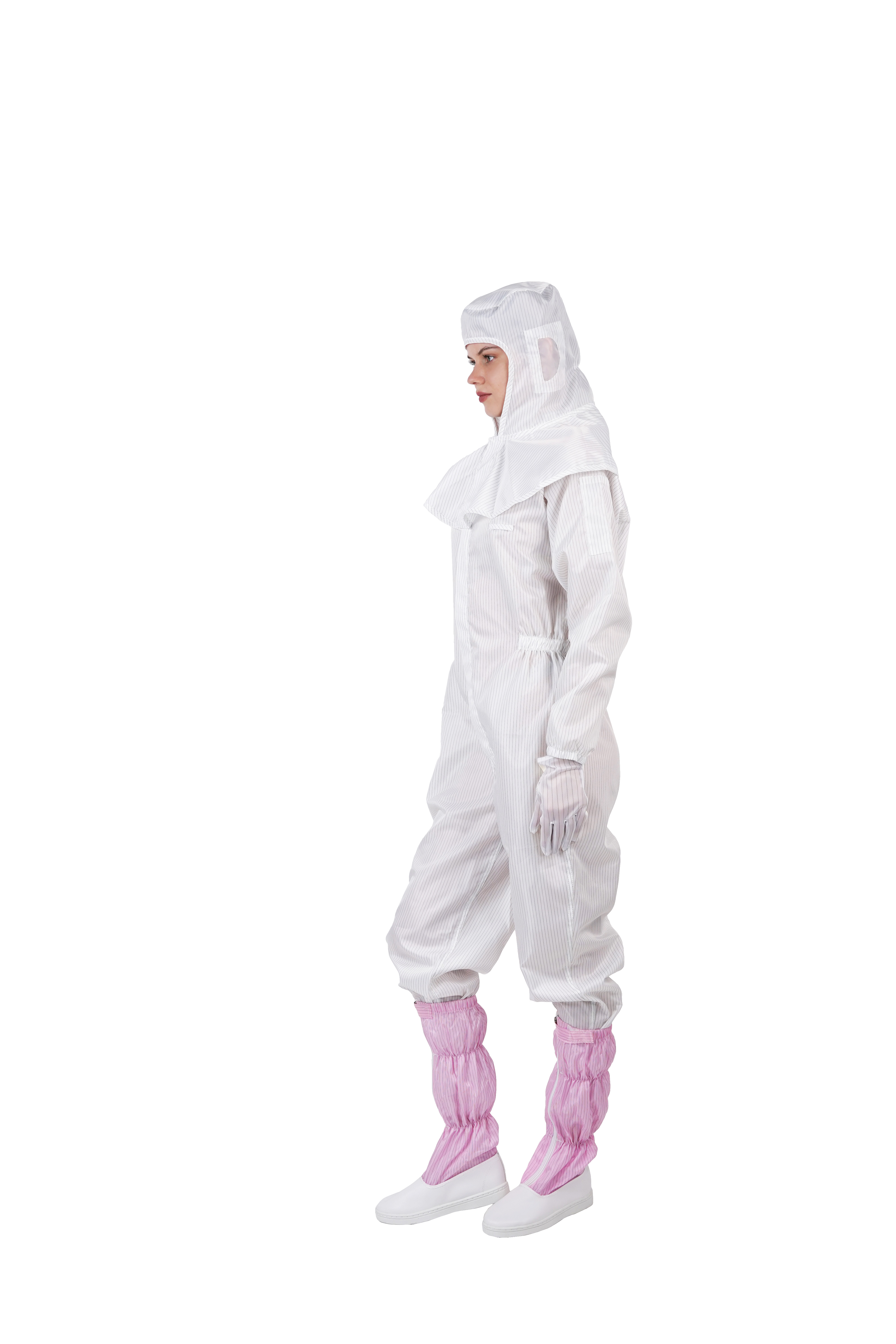 Front zipper ESD clean room overalls jumpsuit