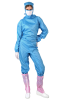  Antistatic Work Clothes Leg Zipper Jumpsuit With Hooded Dust-free Clothes