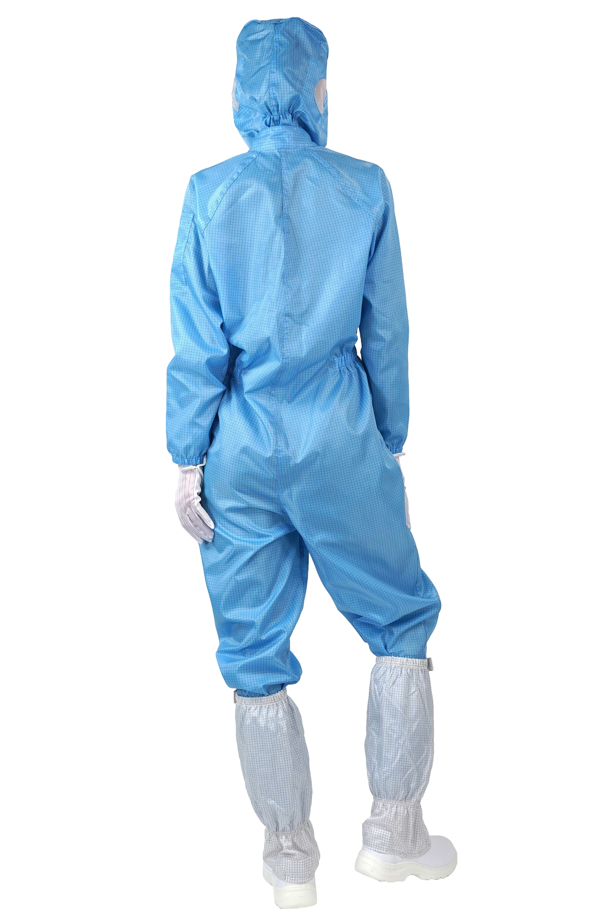 Front Zipper ESD static work clothes Hooded Onesie Clean room jumpsuit
