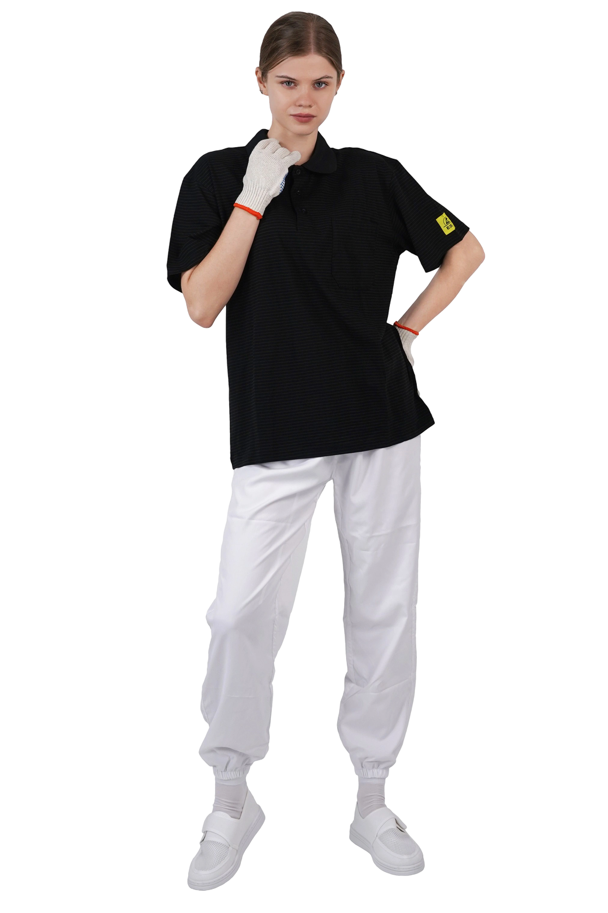 ESD T-shirt clean workshop anti-static short sleeve
