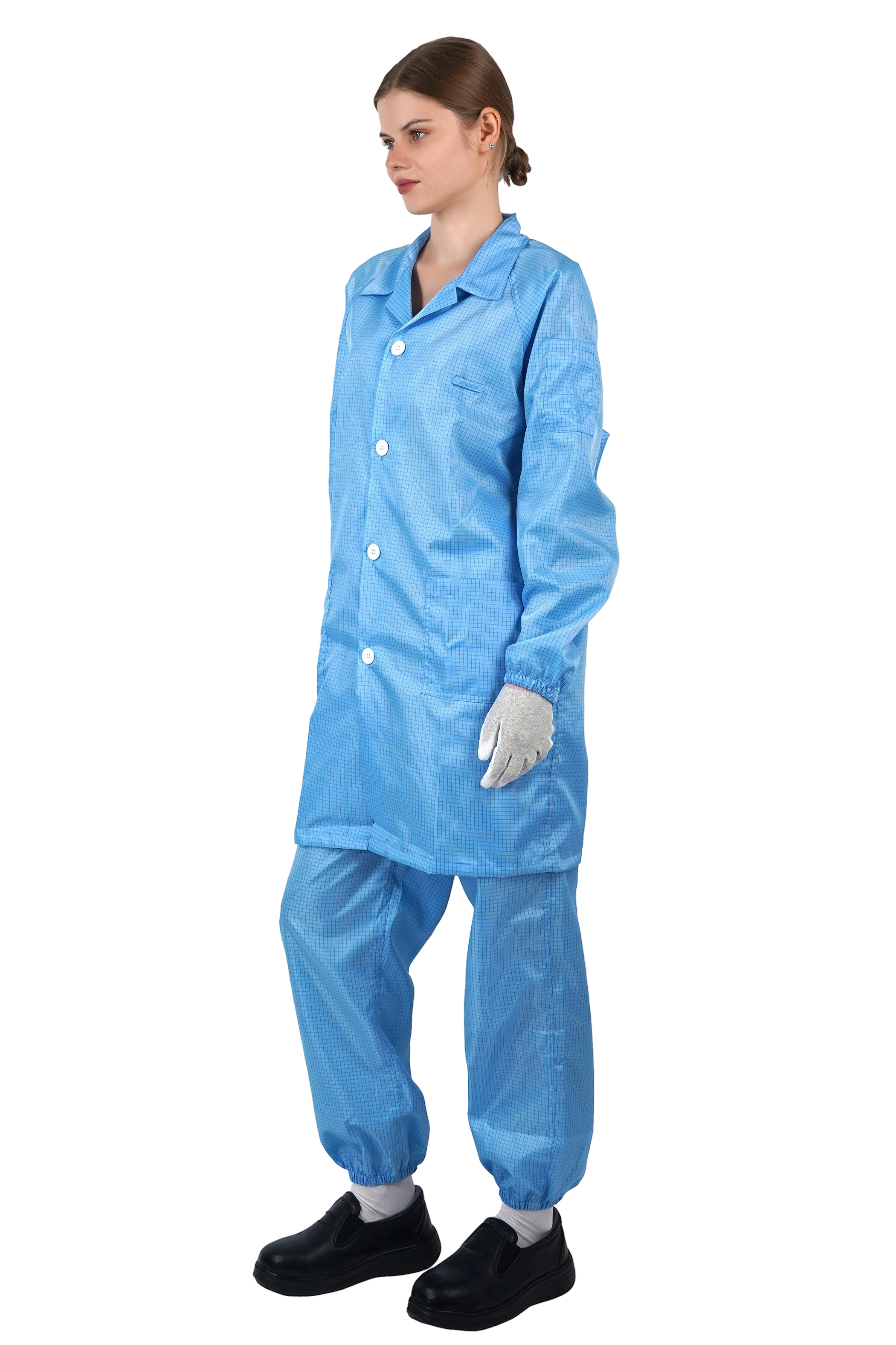 ESD anti-static lapel coat dust-free lab coat
