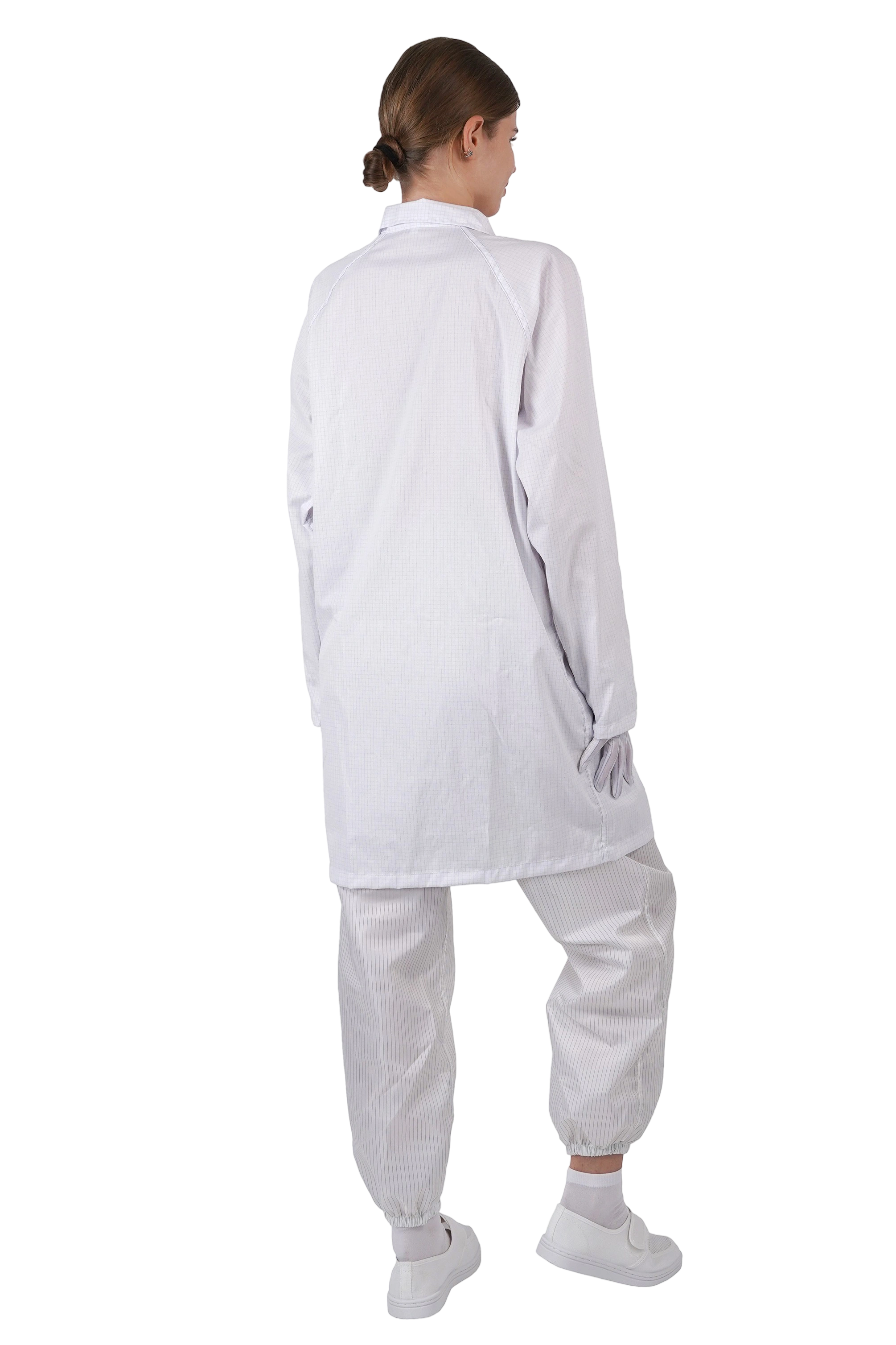 ESD TC cotton anti-static suit collar long coat Clean room work clothes