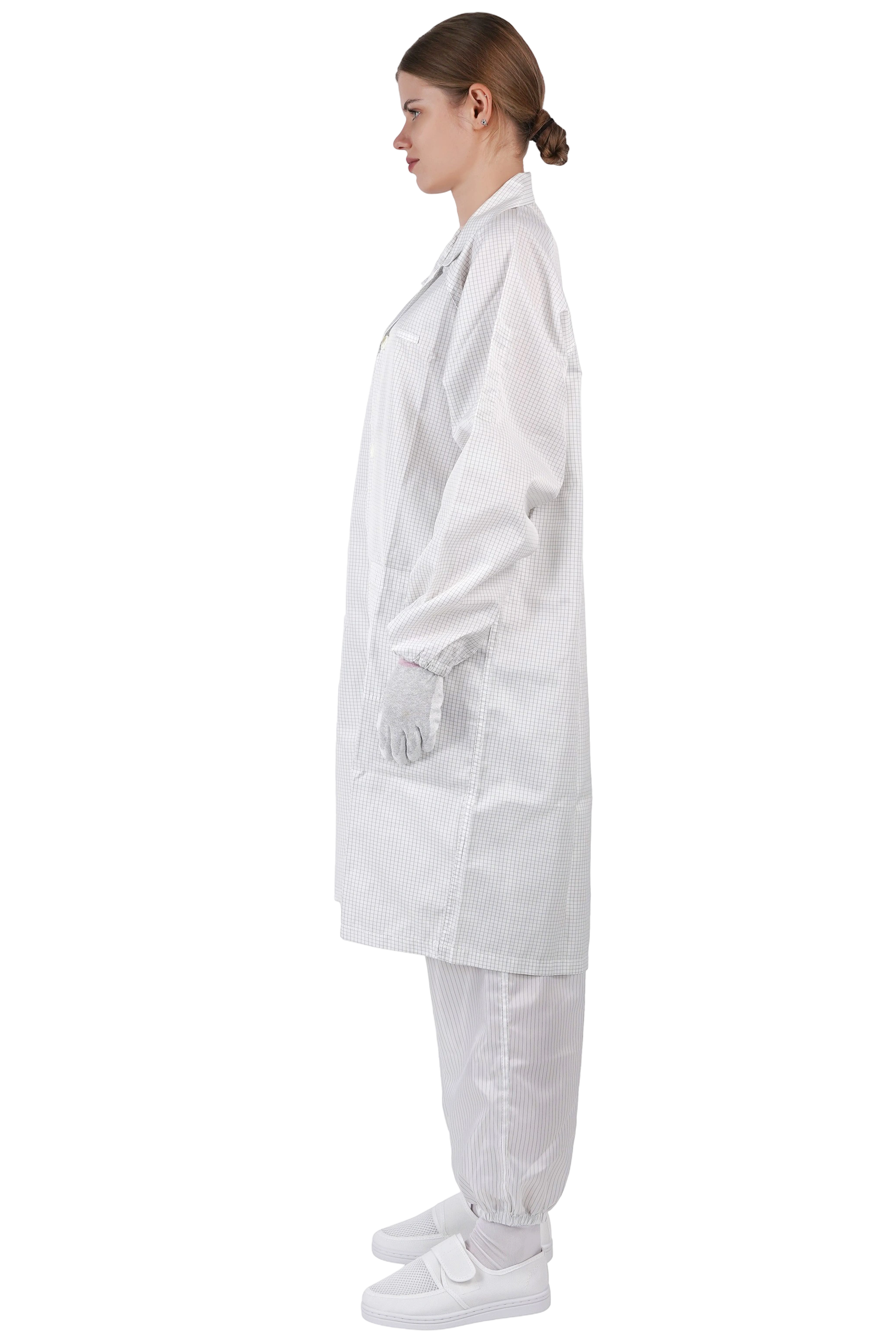 ESD lapel suit dust-free lab suit long electrostatic suit