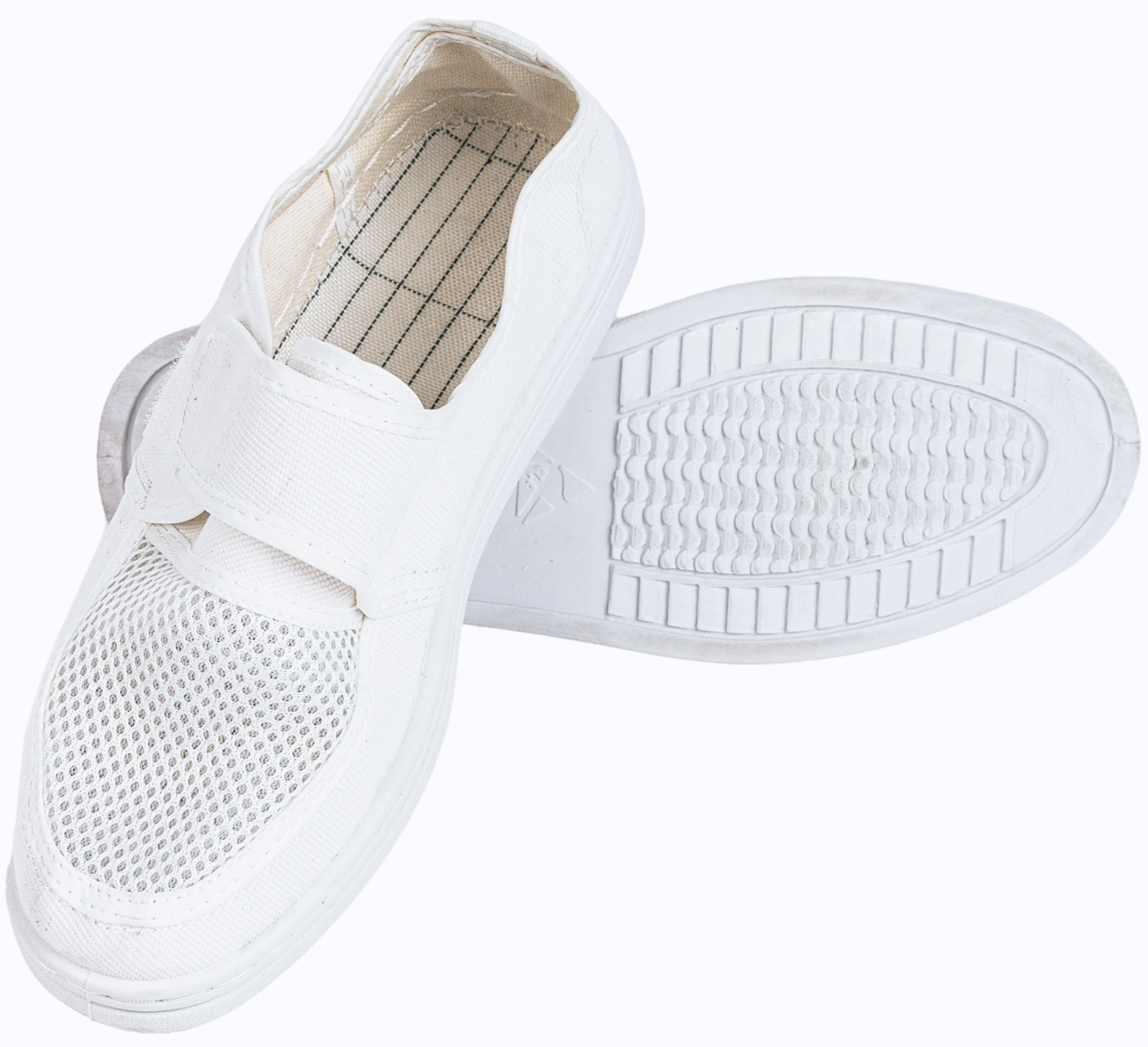 PVC sole anti-static mesh shoes