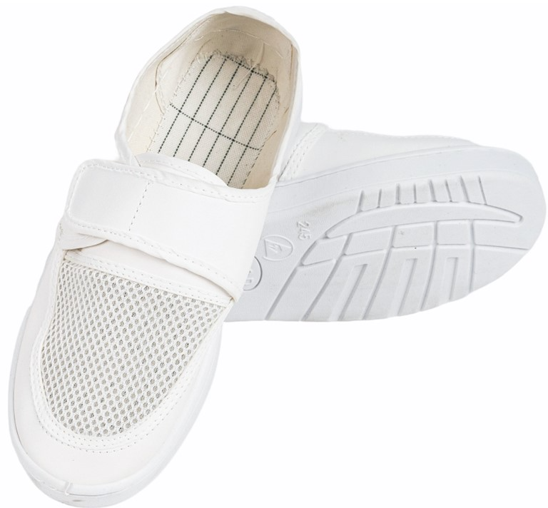 PVC sole anti-static mesh shoes