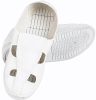 PVC soled anti-static four-hole shoes