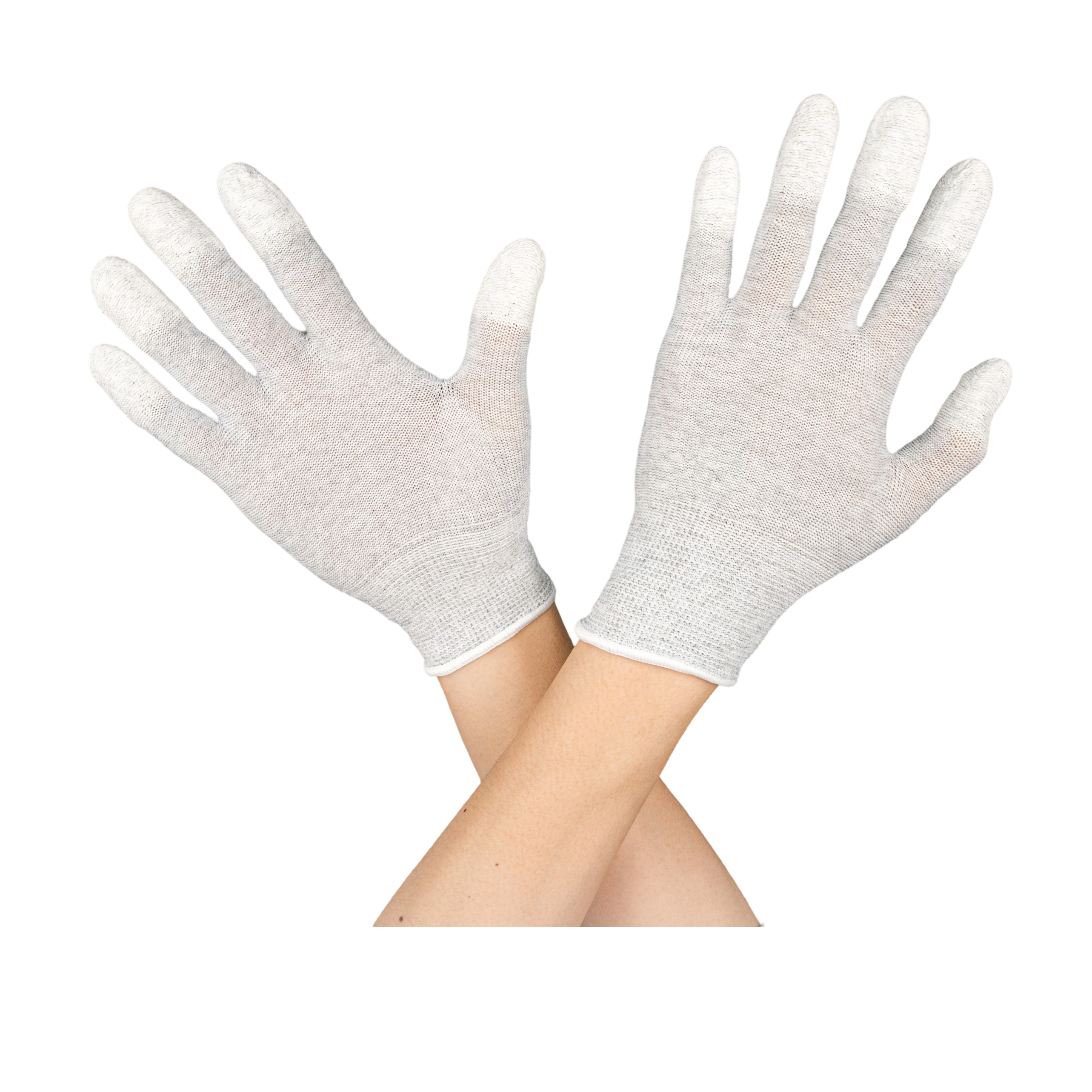 Anti-static carbon fiber PU coated finger gloves