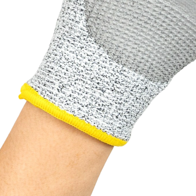 Anti-static 5 anti-cutting PU coated gloves
