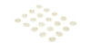 Disposable thickened latex finger cover white